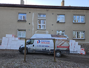 Zateplení fasády bytového domu